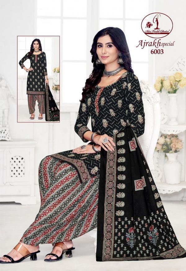 Miss World Ajrakh Vol-6 – Dress Material